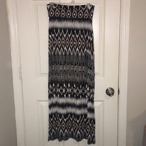 Black & White Maxi Skirt